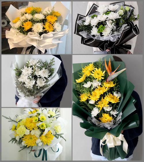 山东菏泽东明县长兴集乡白事花束代送
